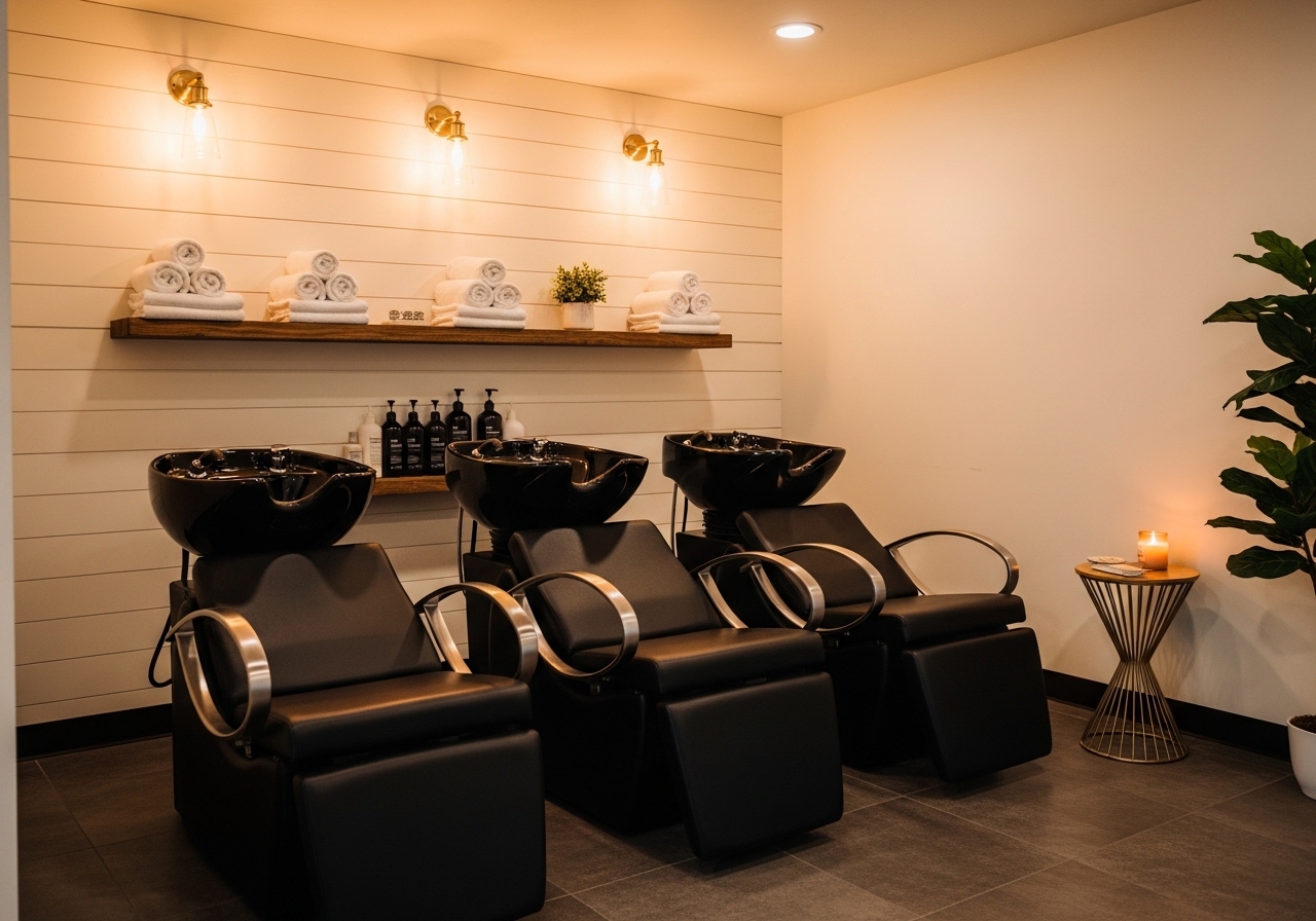 gallery shampoo area